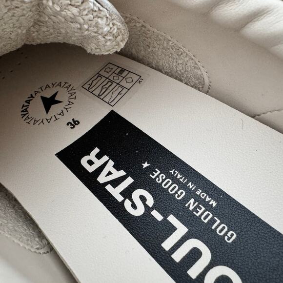 Golden Goose Soul-Star Metallic Leather Sneakers - Size 36 - Picture 8 of 10